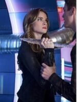 Caitlin Snow The Flash S03 Purple Leather Jacket
