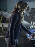 Caitlin Snow The Flash S03 Purple Leather Jacket