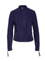 Caitlin Snow The Flash S03 Purple Leather Jacket