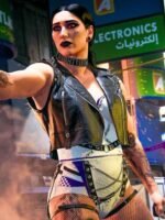 Call Of Duty Rhea Ripley Black Biker Vest