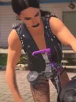 Call Of Duty Rhea Ripley Black Biker Vest