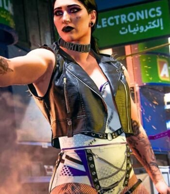 Call Of Duty Rhea Ripley Black Biker Vest