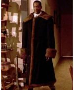 Candyman Anthony McCoy Black Fur Trench Coat