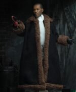 Candyman Anthony McCoy Black Fur Trench Coat