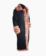 Candyman Anthony McCoy Black Fur Trench Coat