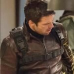 Captain America Bucky Barnes Brown Cosplay Leather Jacket