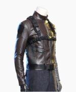 Captain America Bucky Barnes Brown Cosplay Leather Jacket