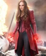 Captain America Scarlet Witch Red Long Coat