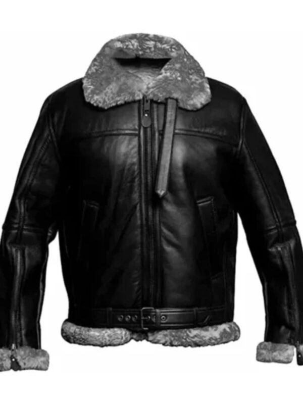 Carl RAF Aviator SF Bomber Black Jacket