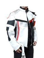 Carlos Descendants 3 White Red Costume Jacket