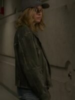 Carol Danvers Captain Marvel Green Leather Jacket
