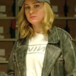 Carol Danvers Captain Marvel Green Leather Jacket