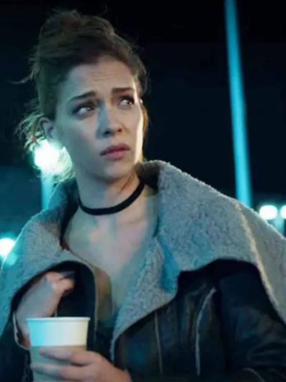 Carolina Miranda Who Killed Sara Elisa Shearling Jacket Carolina Miranda Who Killed Sara Elisa Shearling Jacket