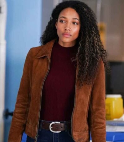 Cassie Dewell Big Sky Brown Suede Leather Jacket