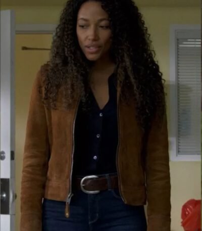 Cassie Dewell Big Sky Brown Suede Leather Jacket