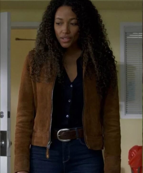 Cassie Dewell Big Sky Brown Suede Leather Jacket