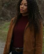 Cassie Dewell Big Sky Brown Suede Leather Jacket