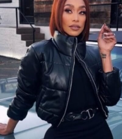 Caught in the Act Unfaithful S02 Tami Roman Black Puffer Jacket
