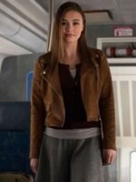 Celeste Desjardins Taken Brown Suede Jacket
