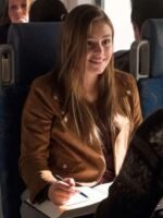 Celeste Desjardins Taken Brown Suede Jacket