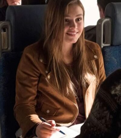 Celeste Desjardins Taken Brown Suede Jacket
