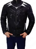 Chadwick Boseman Costume Leather Jacket Black Panther