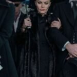 Chanel Cresswell The Gentlemen 2024 Black Fur Coat