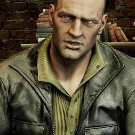 Charlie Cutter Uncharted 4 Leather Jacket