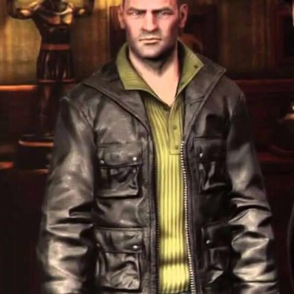 Charlie Cutter Uncharted 4 Leather Jacket