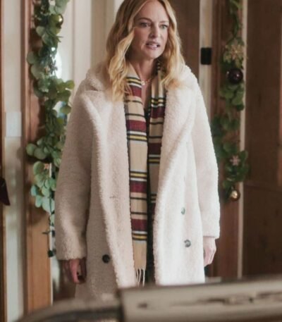 Charlotte Sanders Best Christmas Ever White Fur Coat
