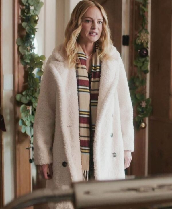 Charlotte Sanders Best Christmas Ever White Fur Coat