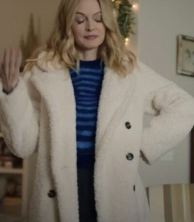Charlotte Sanders Best Christmas Ever White Fur Coat