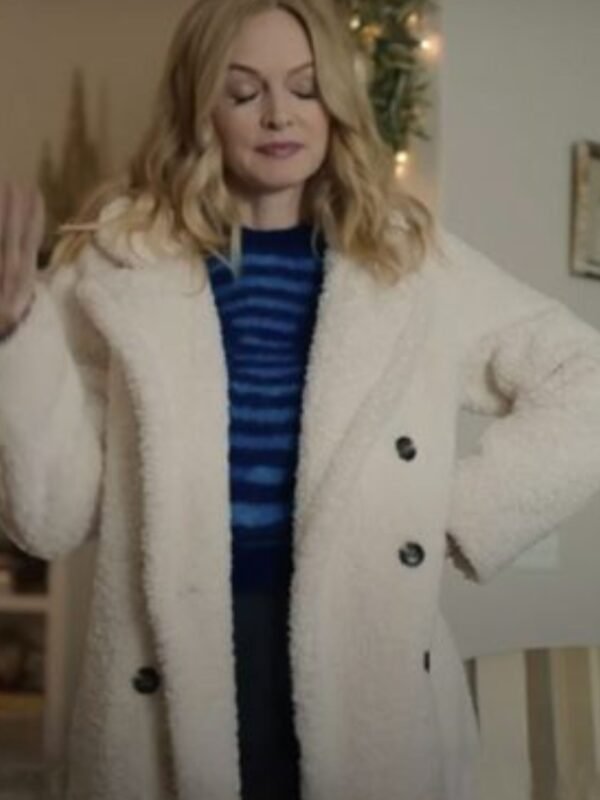 Charlotte Sanders Best Christmas Ever White Fur Coat