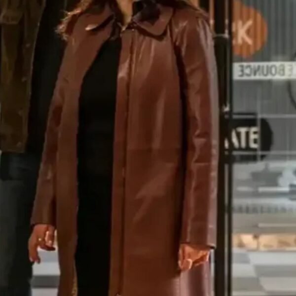 Charmed Mel Vera Brown Leather Trench Coat