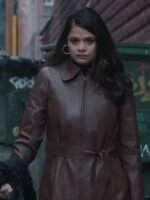 Charmed Mel Vera Brown Leather Trench Coat