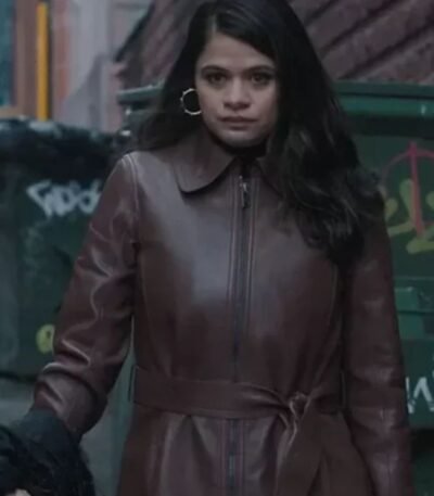 Charmed Mel Vera Brown Leather Trench Coat