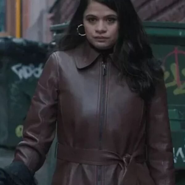 Charmed Mel Vera Brown Leather Trench Coat