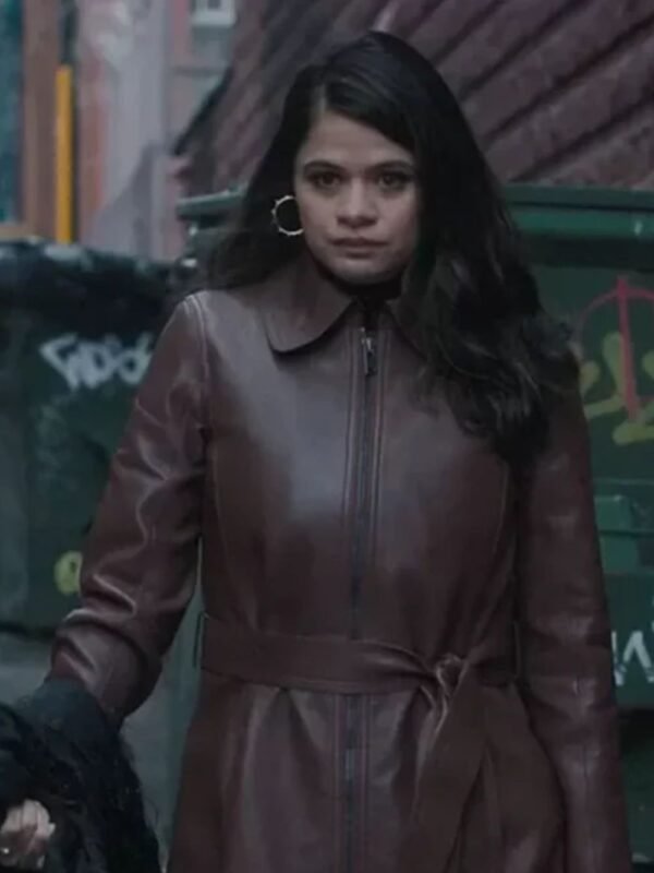 Charmed Mel Vera Brown Leather Trench Coat