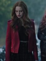 Cheryl Blossom Riverdale S03 Ep03 Red Biker Leather Jacket