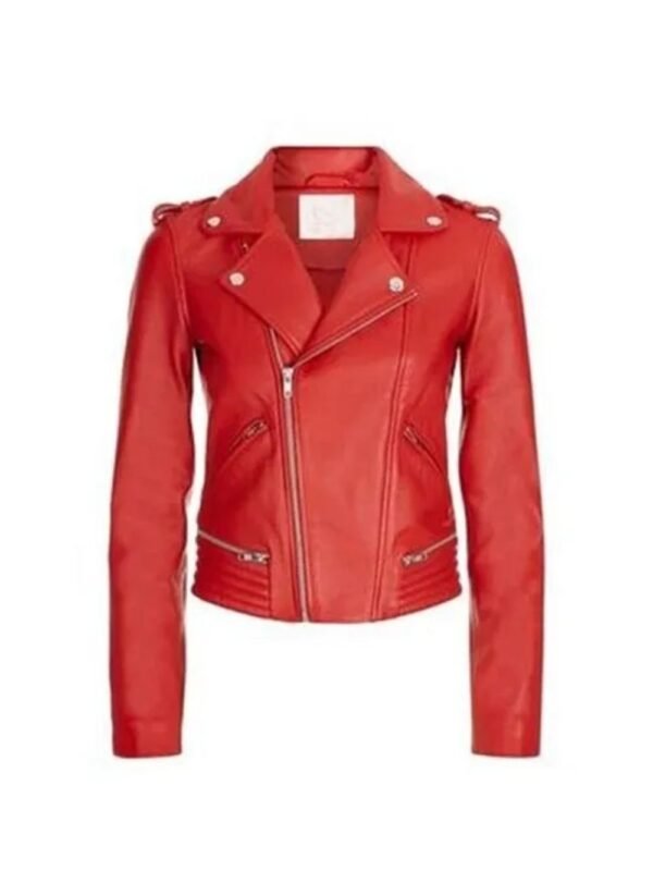Cheryl Blossom Riverdale S03 Ep03 Red Biker Leather Jacket