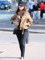 Cheshire Street Style Michelle Keegan Fringe Biker Jacket