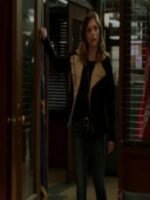 Chicago P.D. Erin Lindsay Black Shearling Fur Leather Jacket