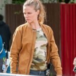 Chicago P.D. Hailey Upton S07 Brown Bomber Jacket