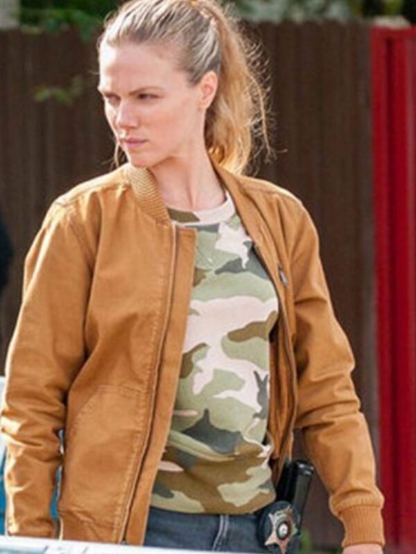Chicago P.D. Hailey Upton S07 Brown Bomber Jacket