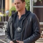 Chicago P.D. Jay Halstead Black Leather Hooded Jacket