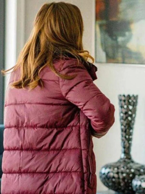 Chicago P.D. S07 Kim Burgess Maroon Puffer Coat