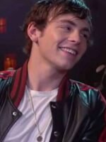 Chilling Adventures of Sabrina Harvey Black Bomber Leather Jacket