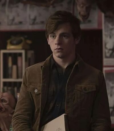 Chilling Adventures of Sabrina Harvey Brown Suede Leather Jacket