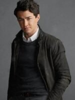 Chilling Adventures of Sabrina Nicholas Scratch Black Leather Coat