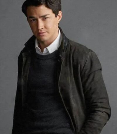 Chilling Adventures of Sabrina Nicholas Scratch Black Leather Coat